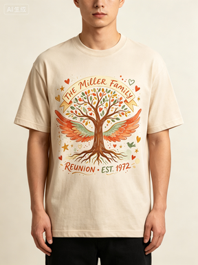 Family Reunion custom apparel printed on a tee